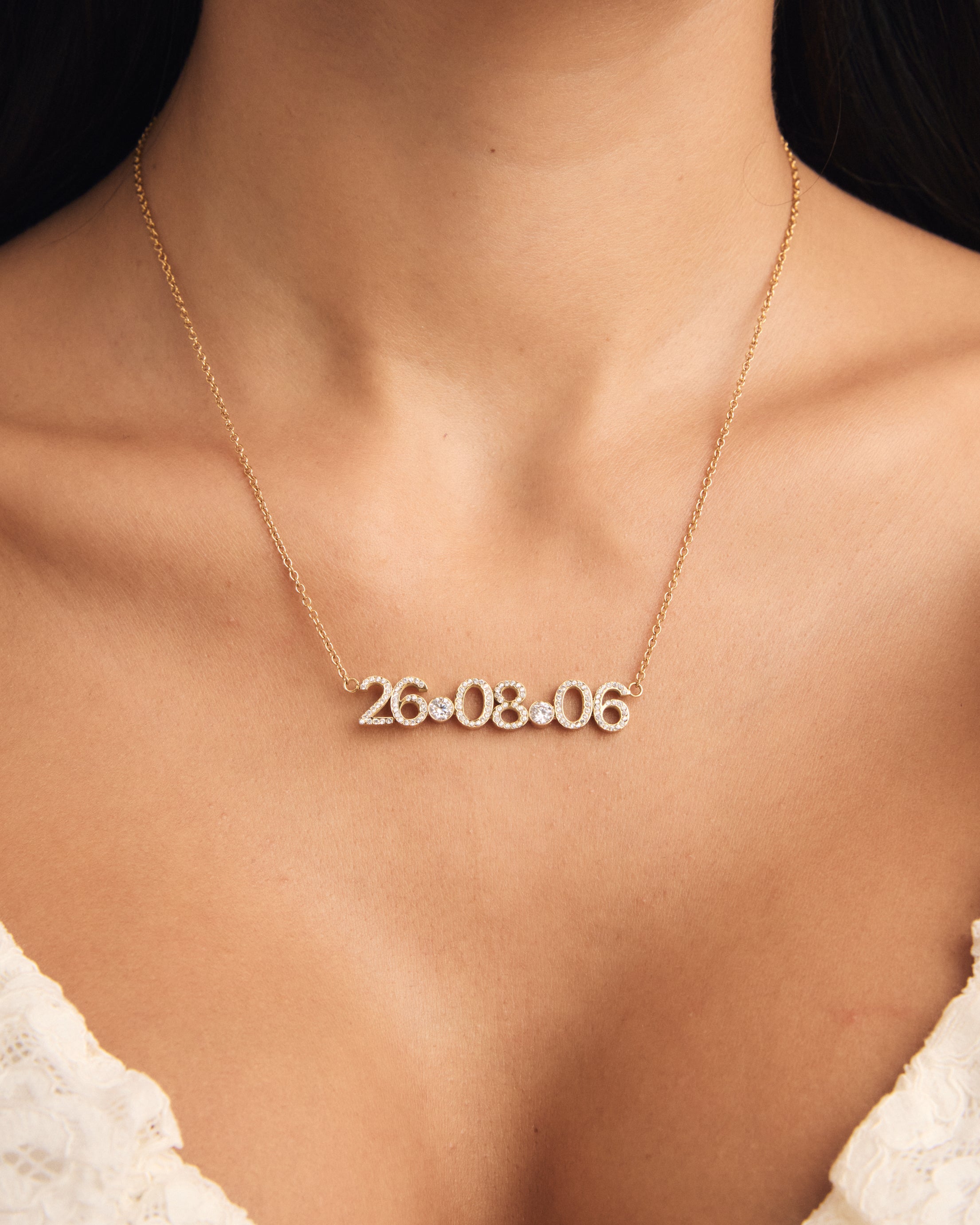 Pavé Date Necklace
