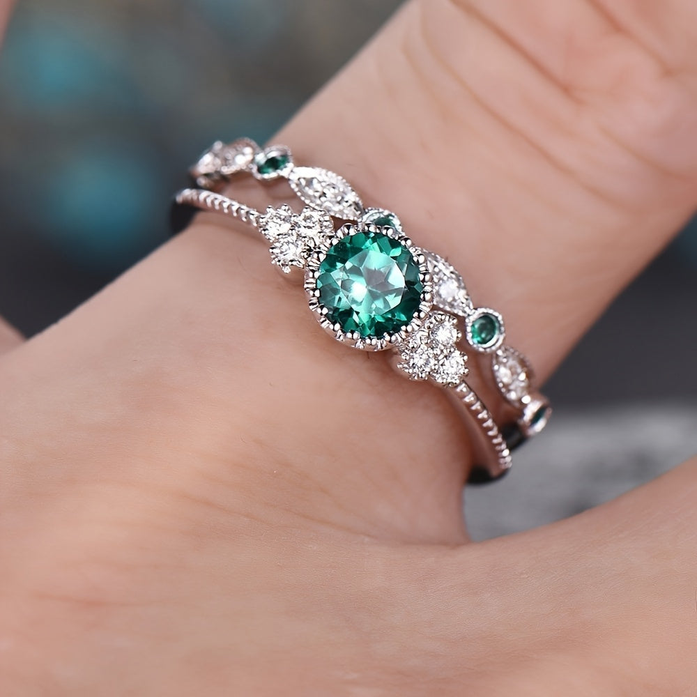 Rosalie™ Vintage Crystal Ring Duo