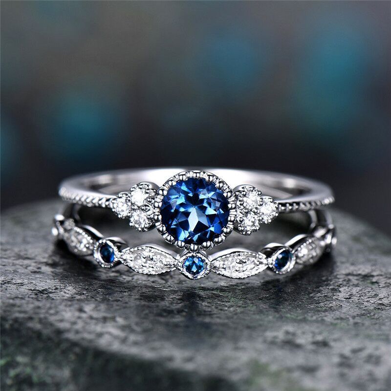 Rosalie™ Vintage Crystal Ring Duo