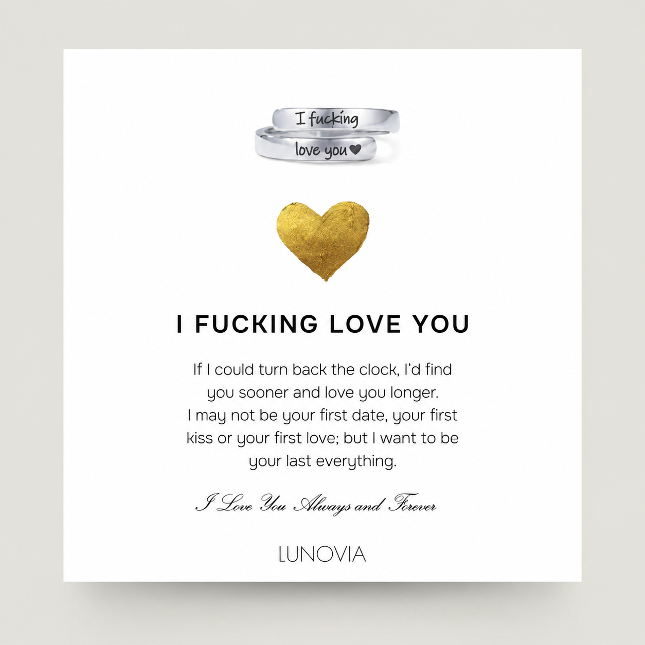 I F♡cking Love You Ring