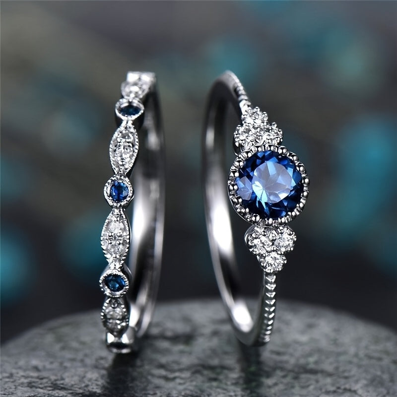 Rosalie™ Vintage Crystal Ring Duo
