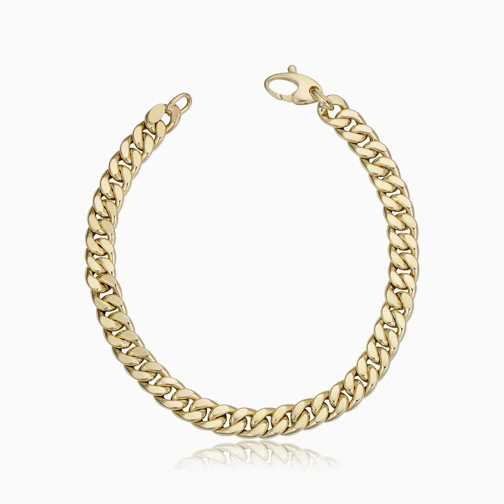 Gold Cuban Style Bracelet