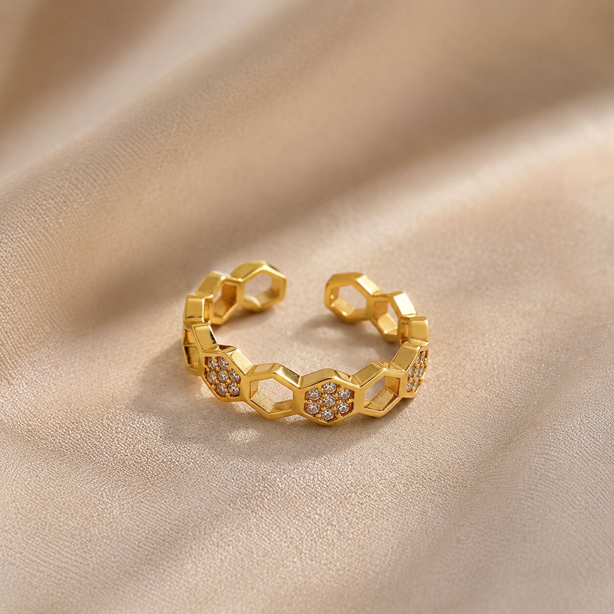 Verona Link Chain Adjustable Ring
