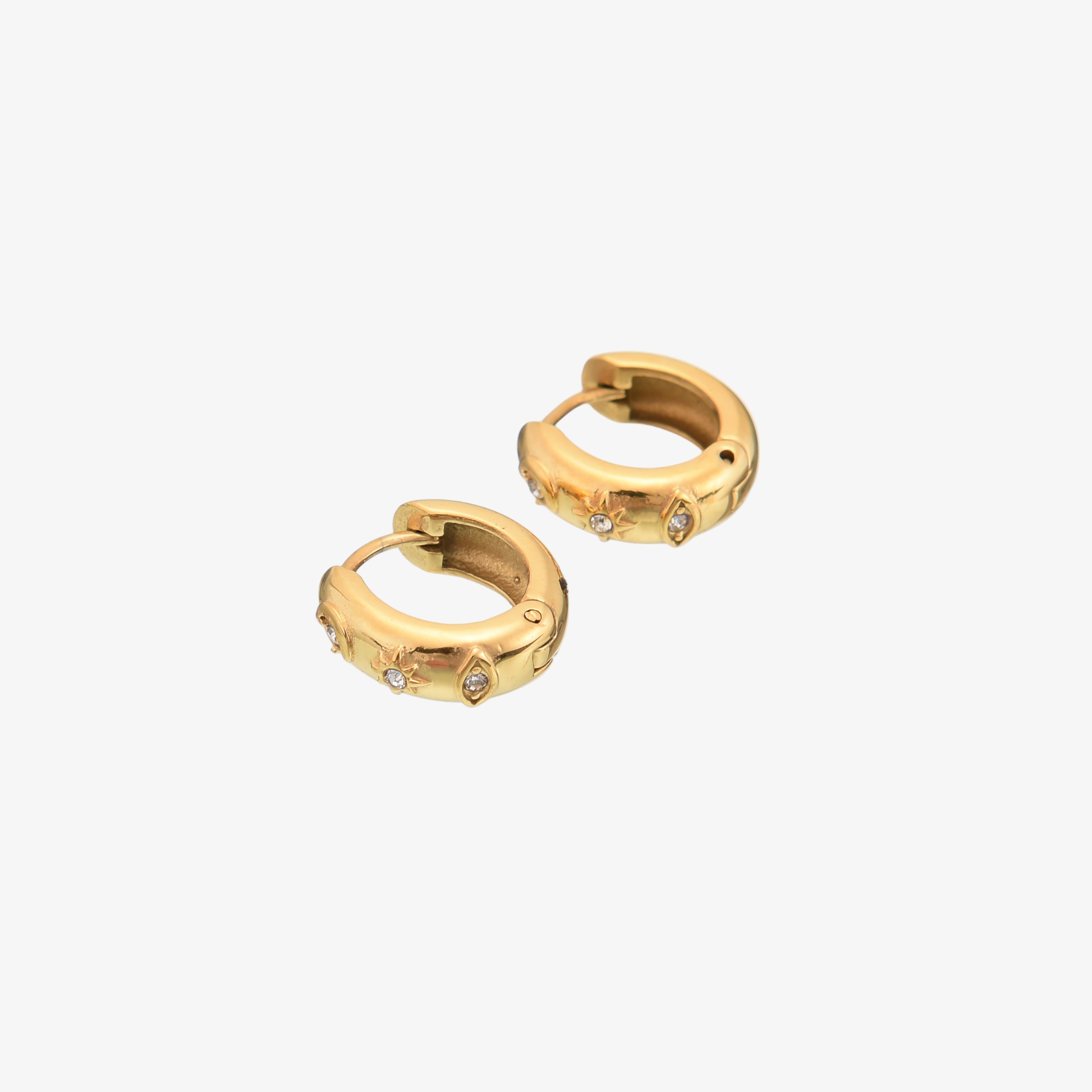 Amara Hoop Earrings 18K Gold Plated