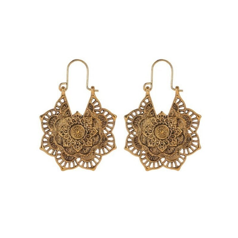 LILLI Lotus Mandala Earrings