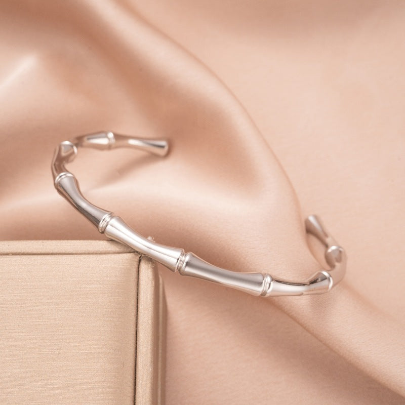Bamboo Cuff Bracelet | Gold