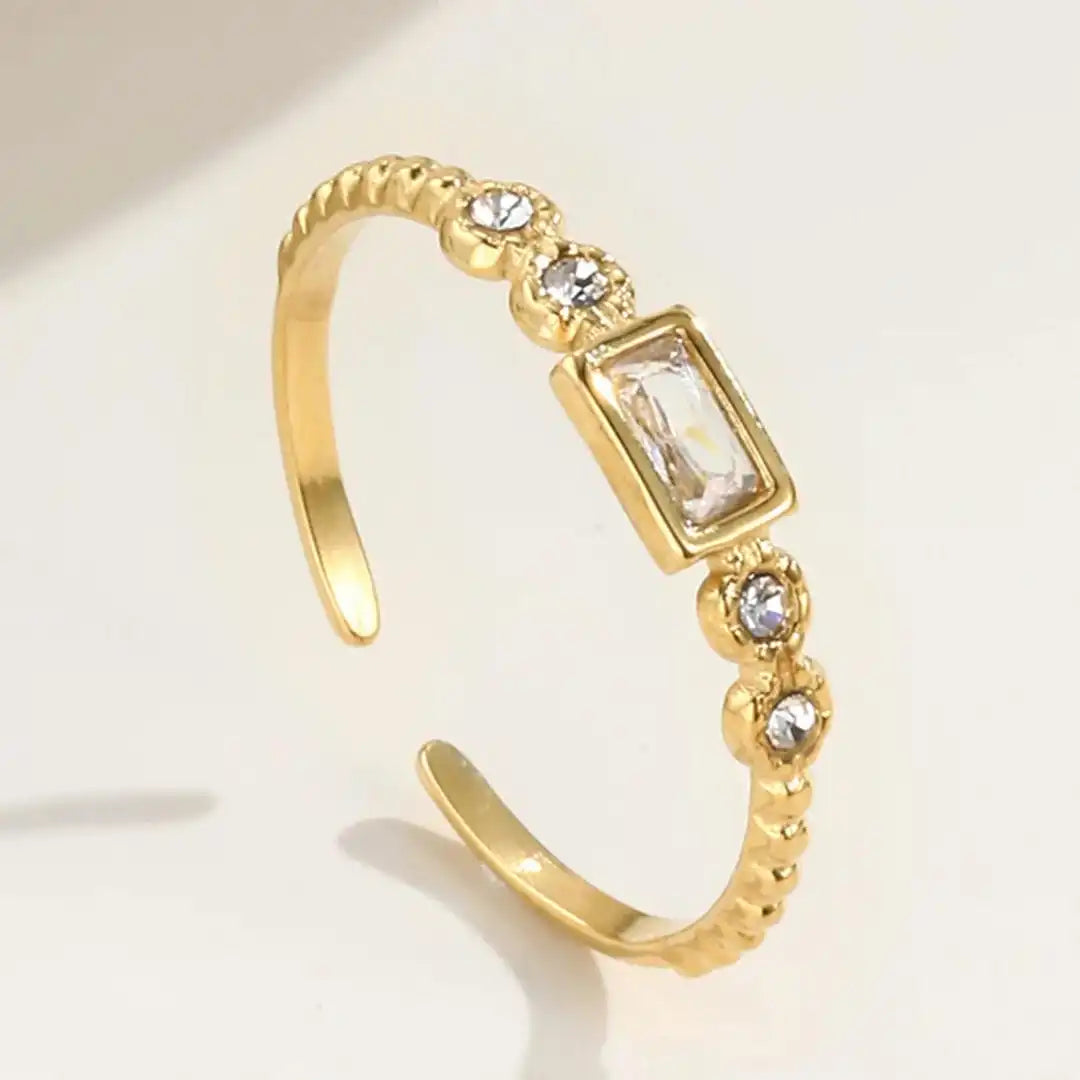 Baguette Station Open Ring