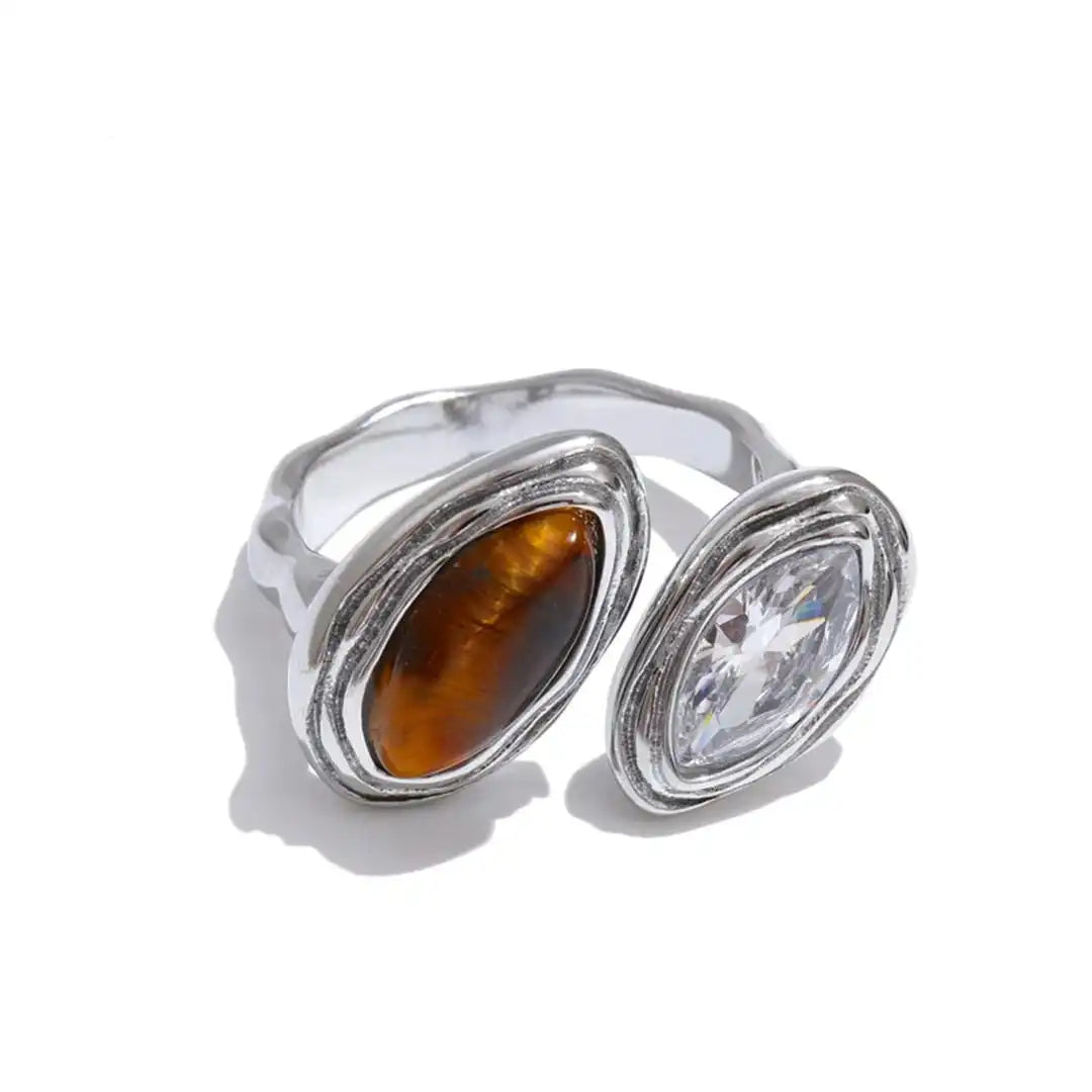 Double Marquise Bypass Ring