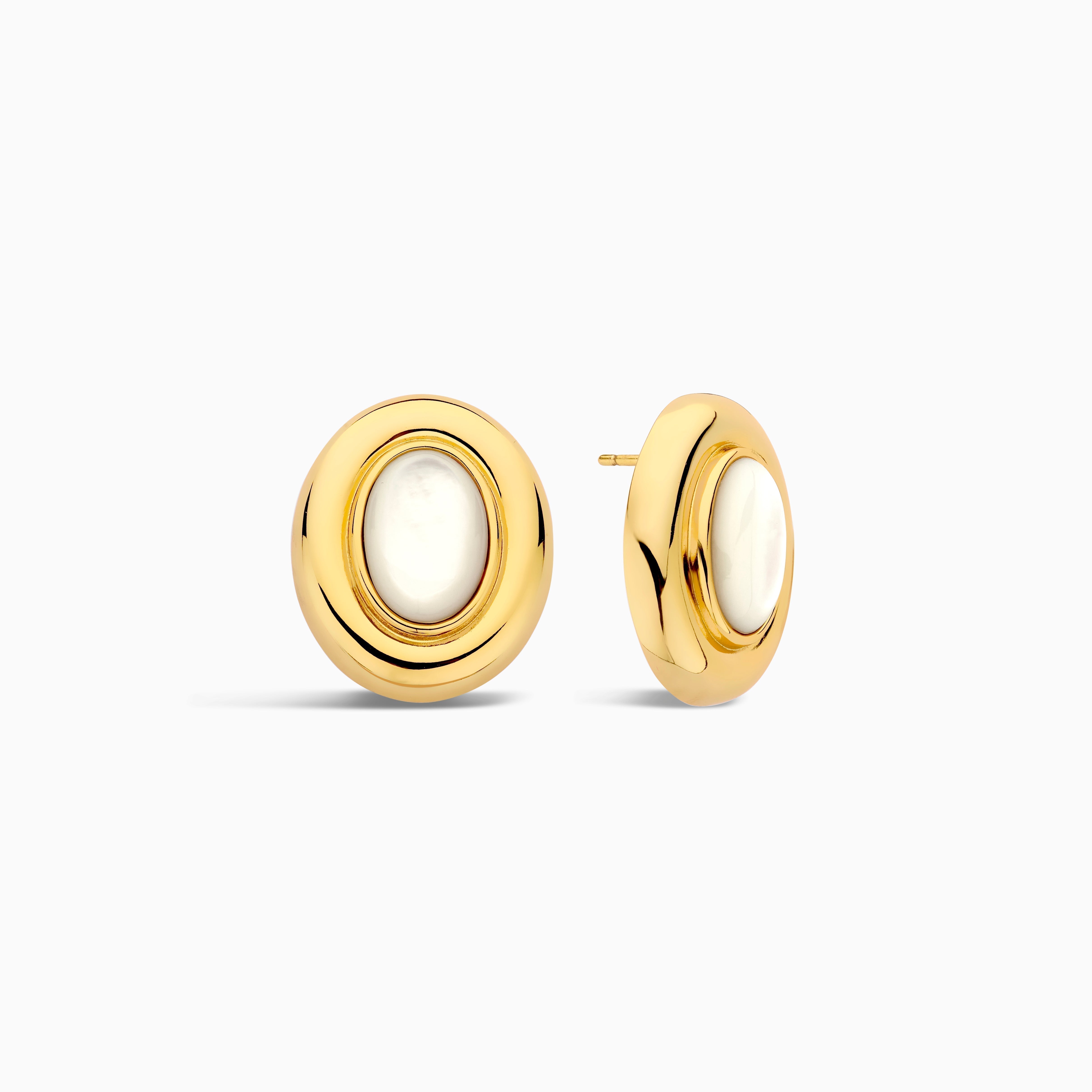 Giselle Gold Pearl Earrings