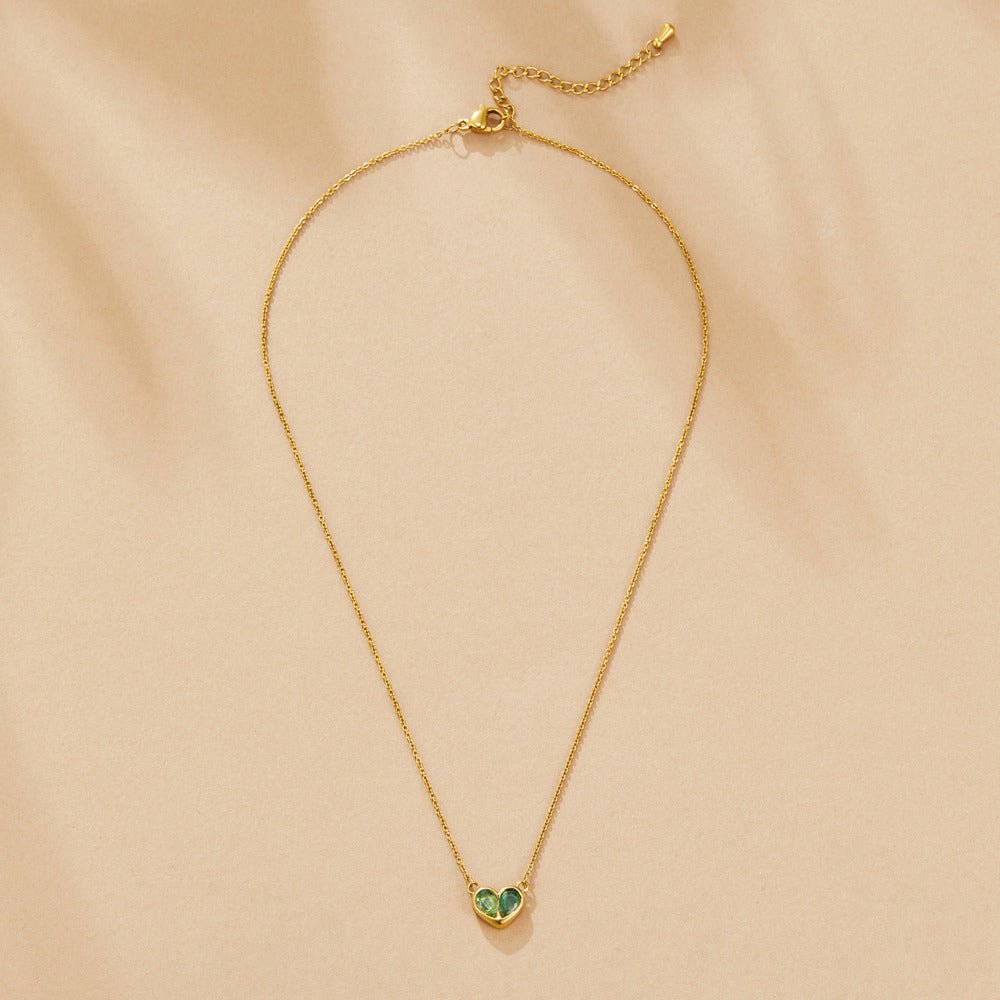Amore Crystal Heart Necklace