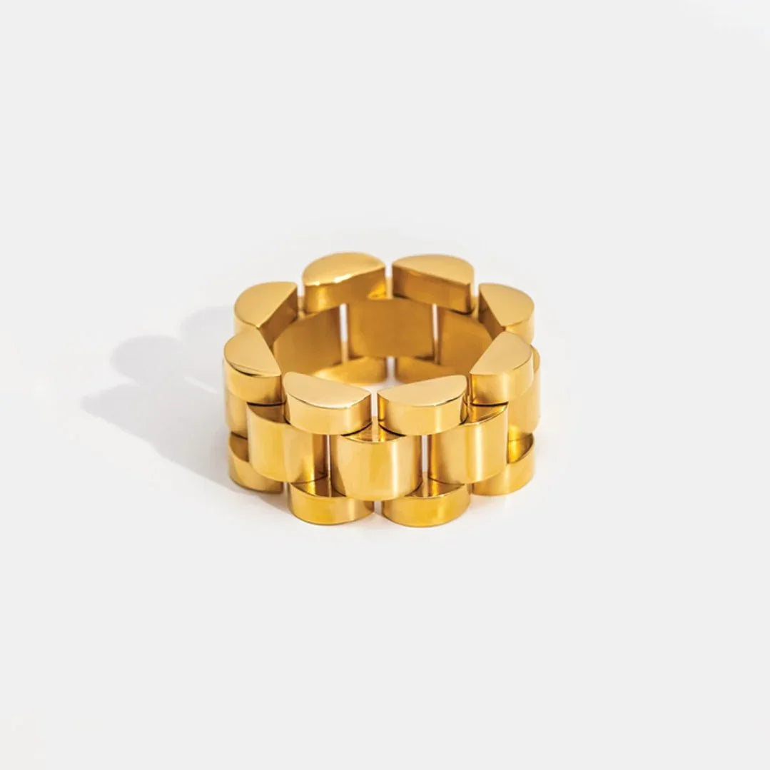 Beauty Link Minimalist Ring 18K Gold Plated