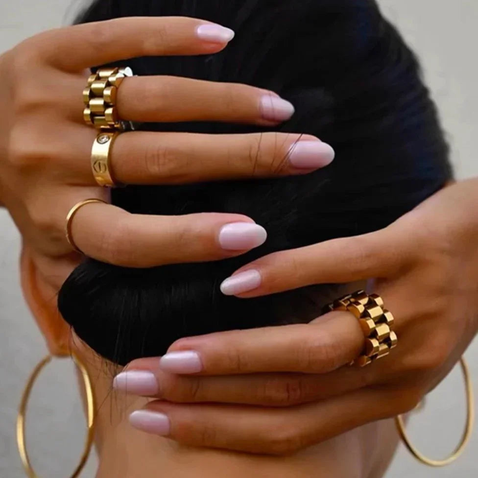 Beauty Link Minimalist Ring 18K Gold Plated