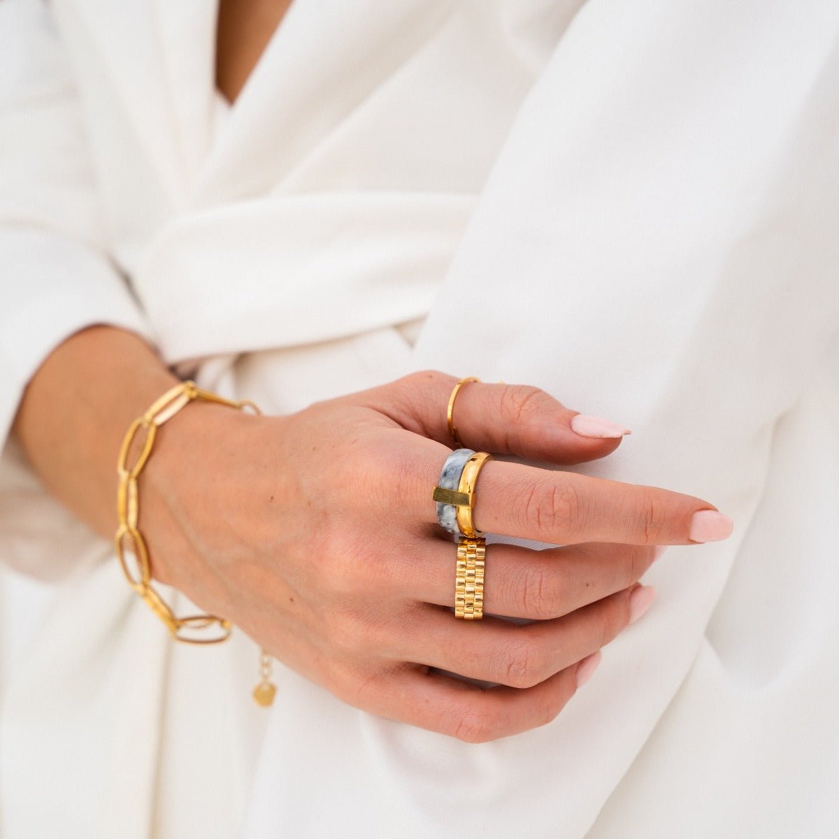 Rich Layers Ring 18K Gold Plated