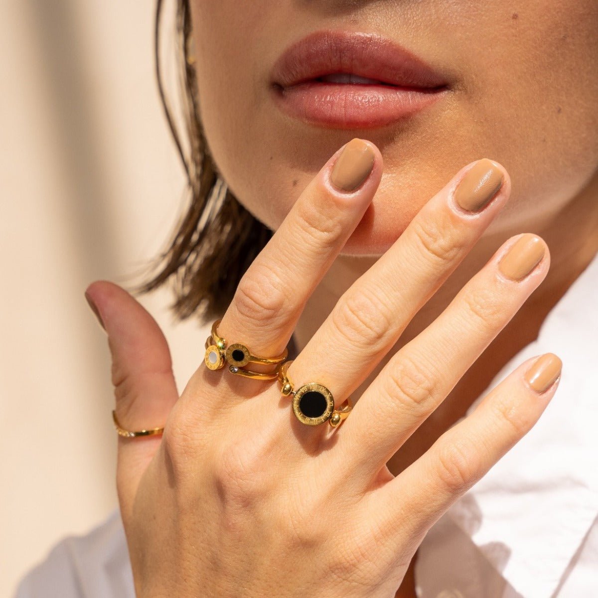 Venice Roman Ring 18K Gold Plated