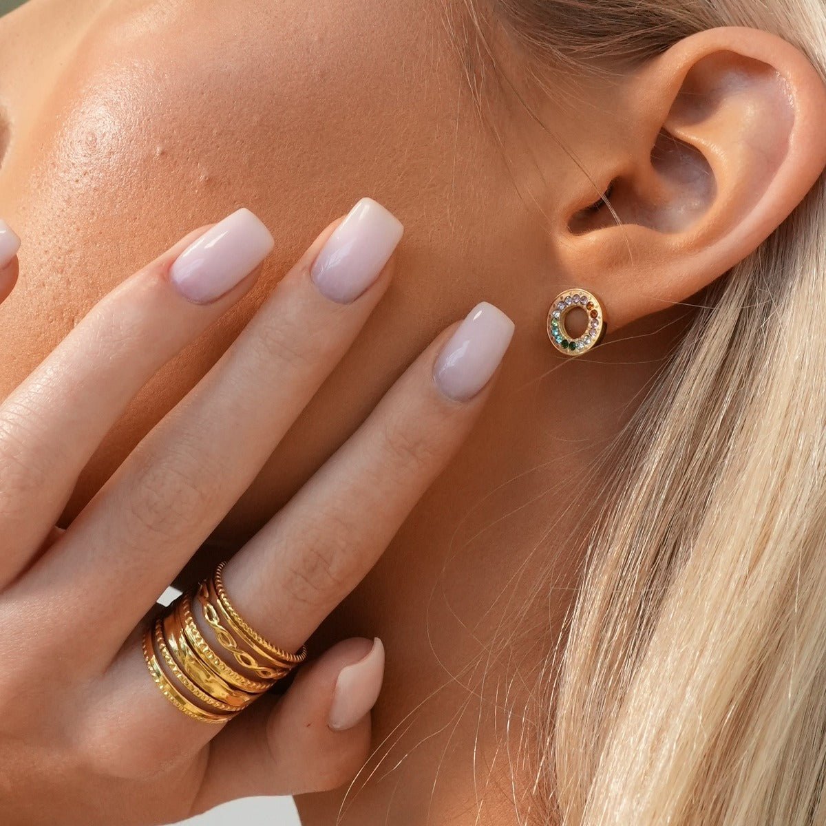 Royale Adjustable Ring 18K Gold Plated