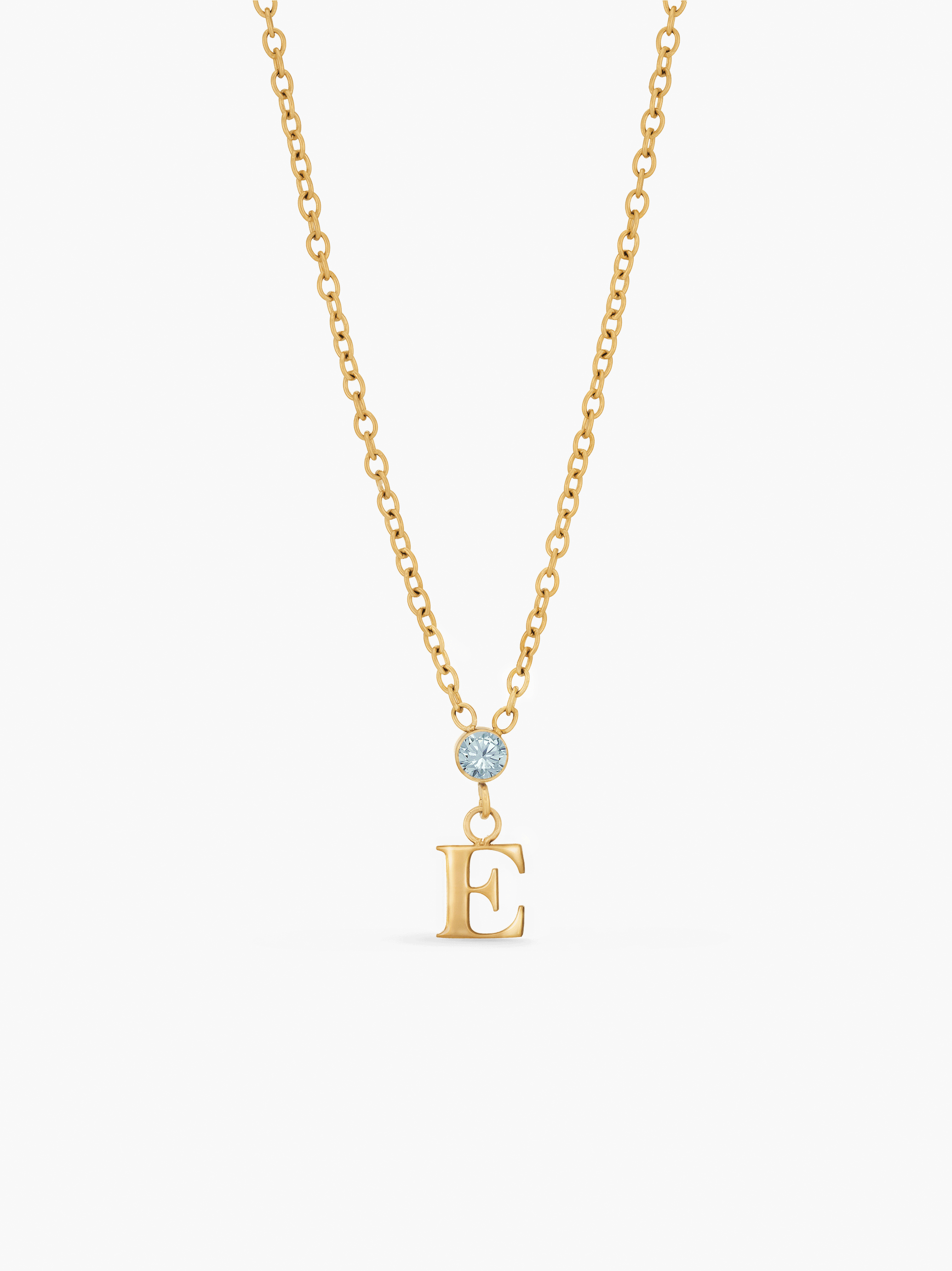Ayana Birthstone Initial Necklace