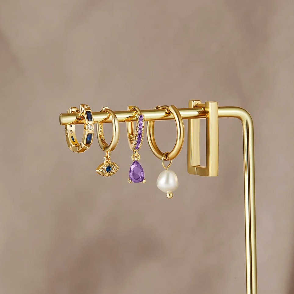Eye-Shaped Earrings