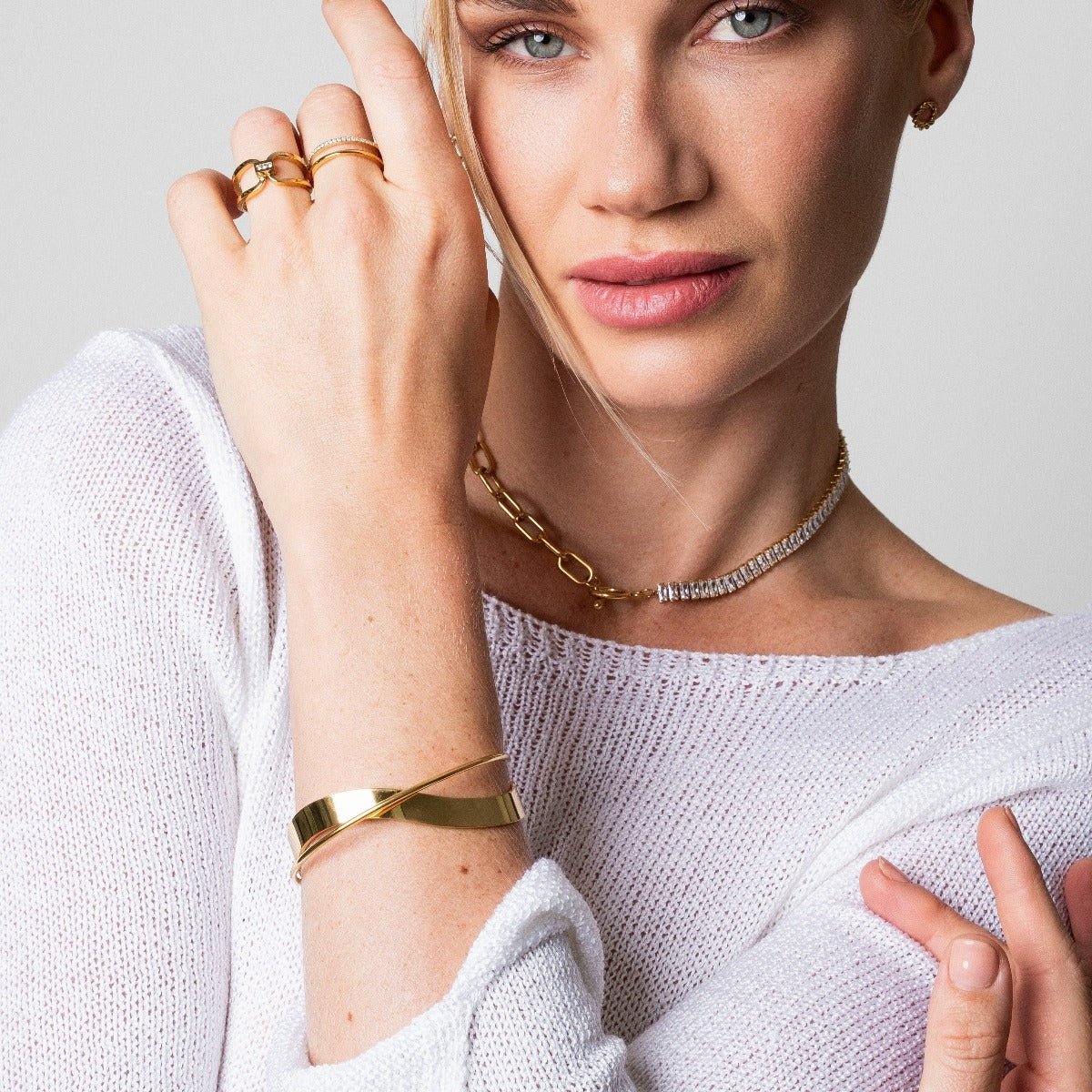 Inter Bracelet 18K Gold Plated