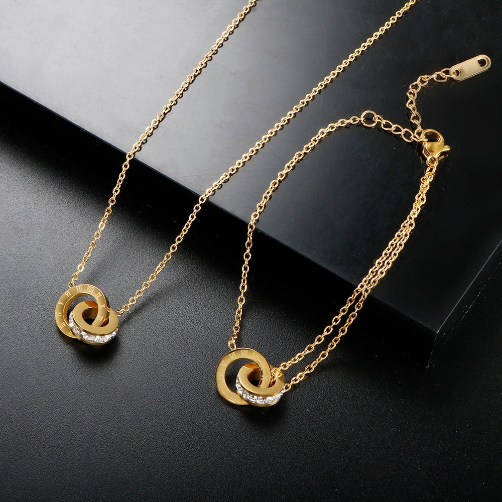 Imperial Zirconia Necklace 18K Gold Plated