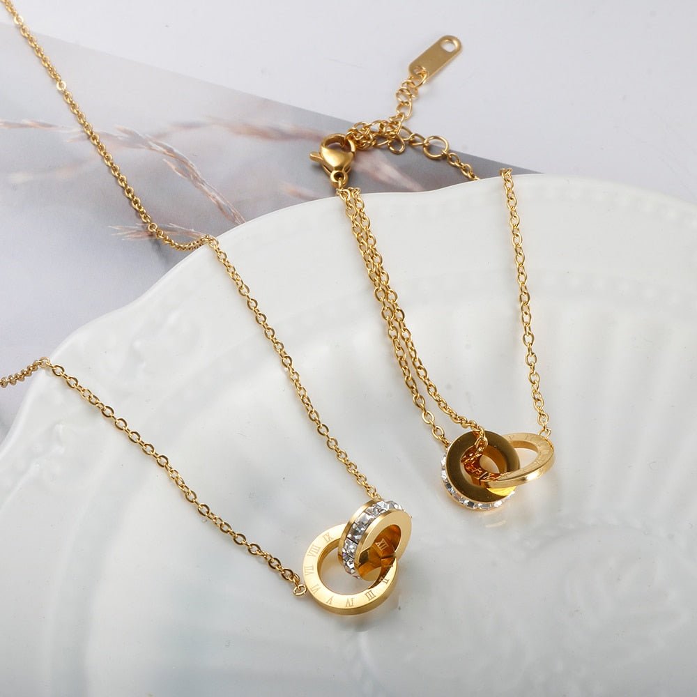 Imperial Zirconia Necklace 18K Gold Plated