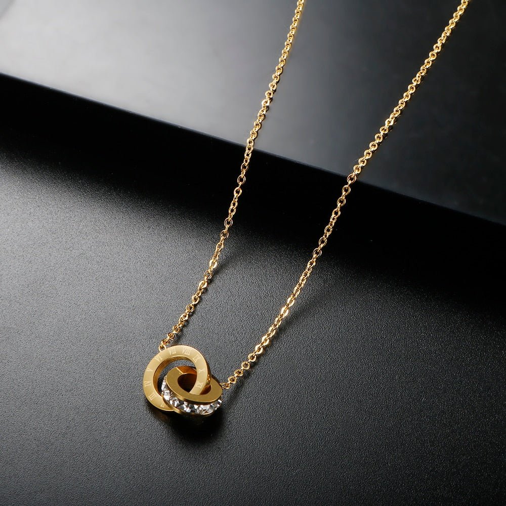Imperial Zirconia Necklace 18K Gold Plated