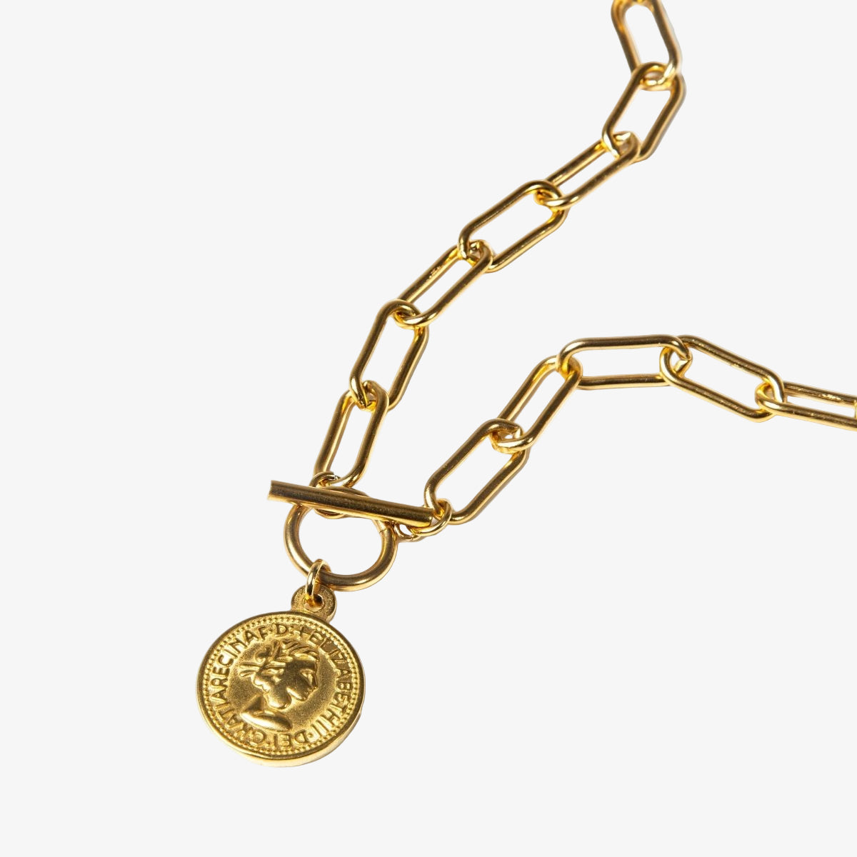 New York Cents Necklace 18K Gold Plated