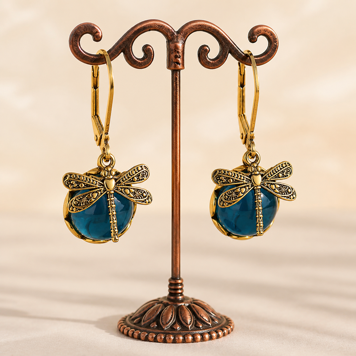 Clara™ Blue Dragonfly Earrings