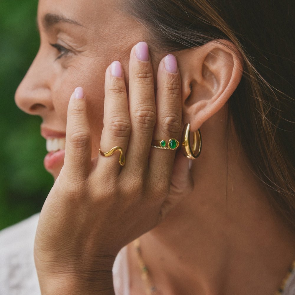 Gold Wave Ring