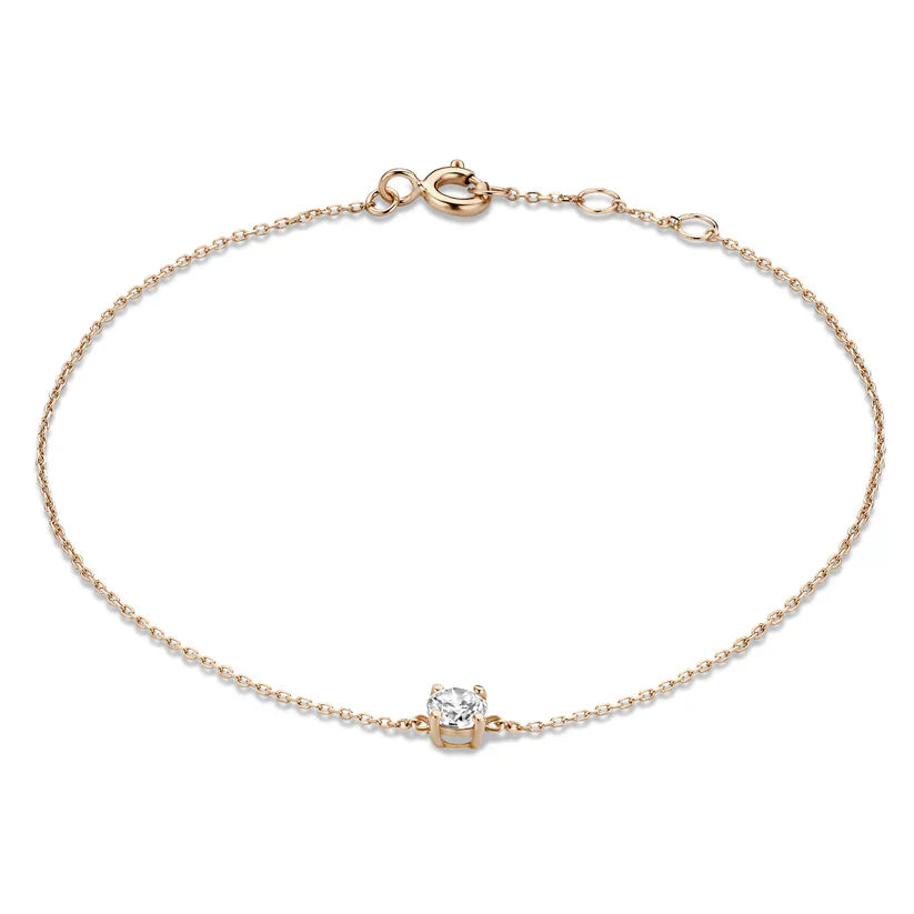 Gold Cléa Bracelet with Moissanite