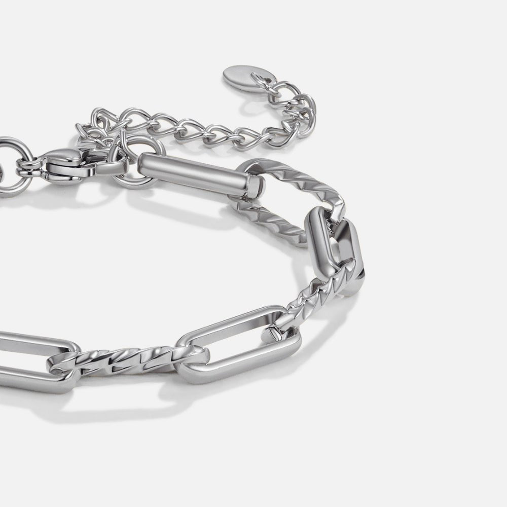 Jihan Chunky Silver Chain Bracelet
