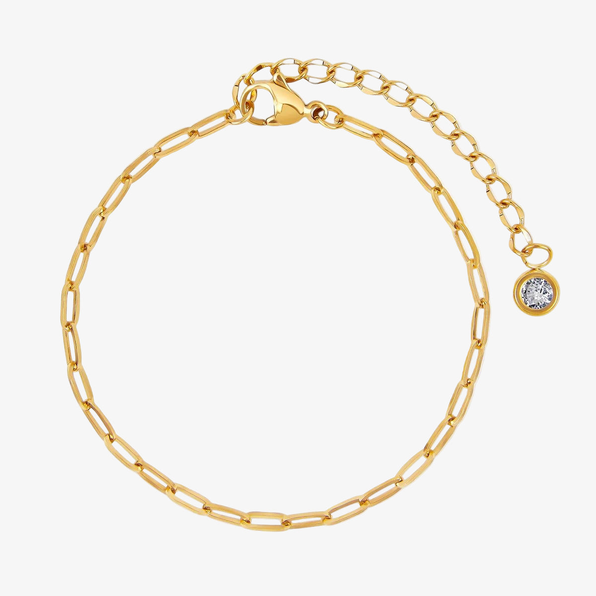 Glamour Zirconia Bracelet Set 18K Gold Plated