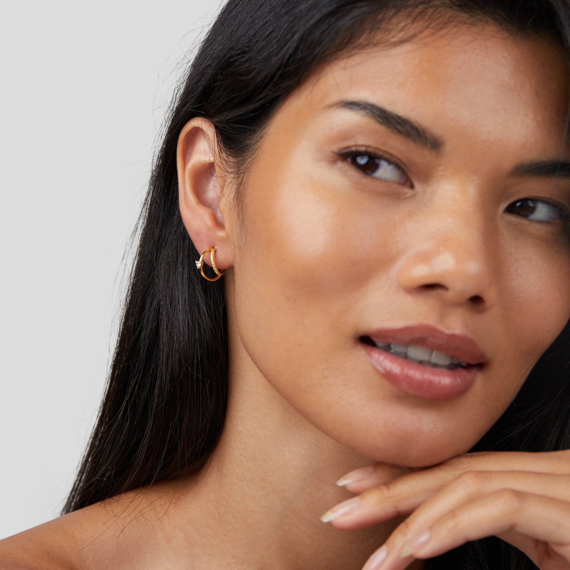 Artie Gold Crystal Earrings