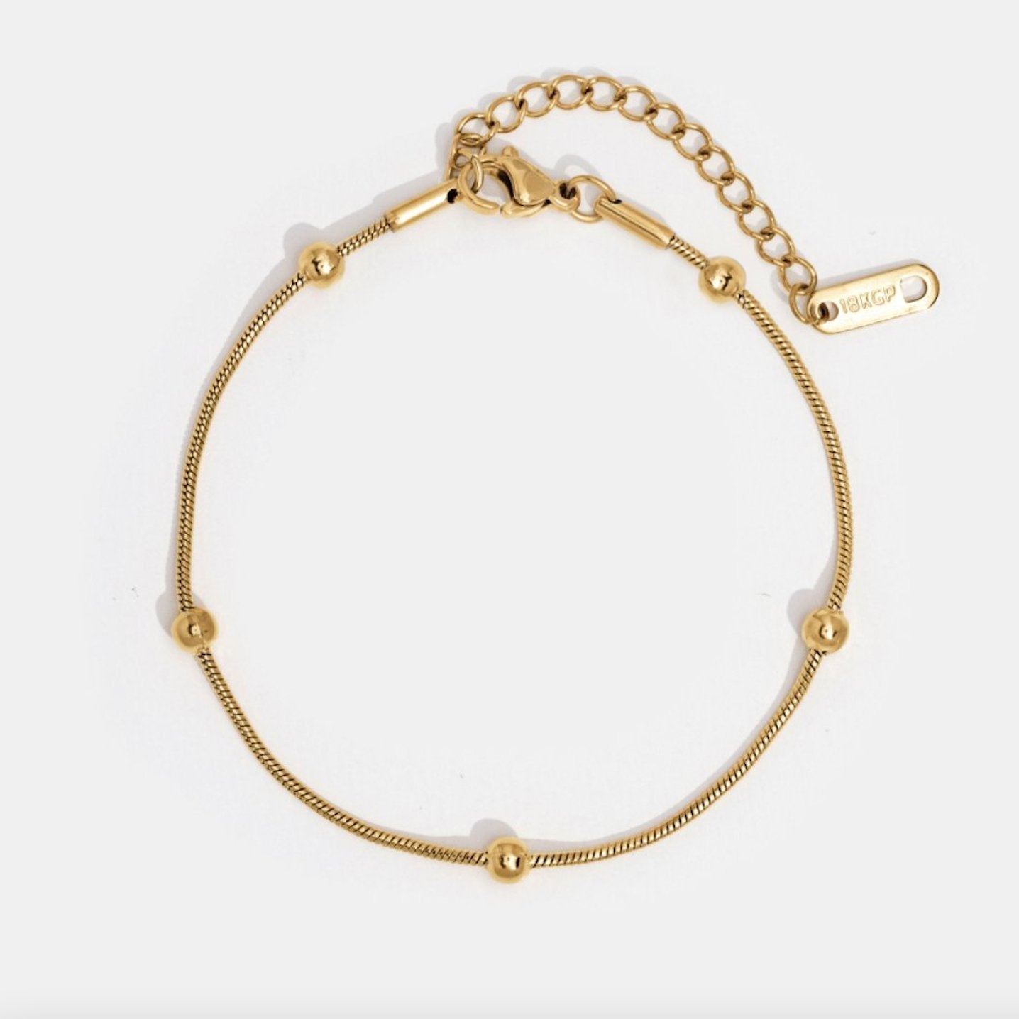 Luna Gold Bead Bracelet
