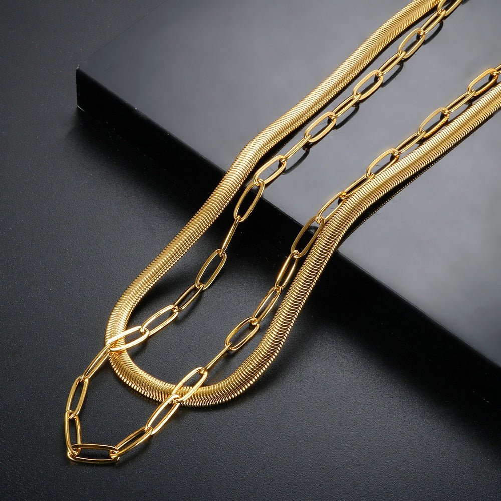 Vienna Necklace Set 18K Gold Plated