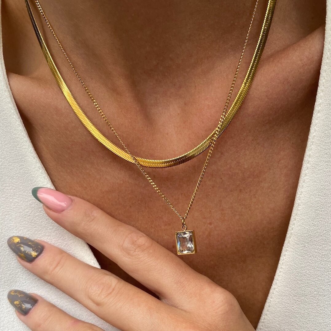 Paris Necklace Set 18K Gold Plated