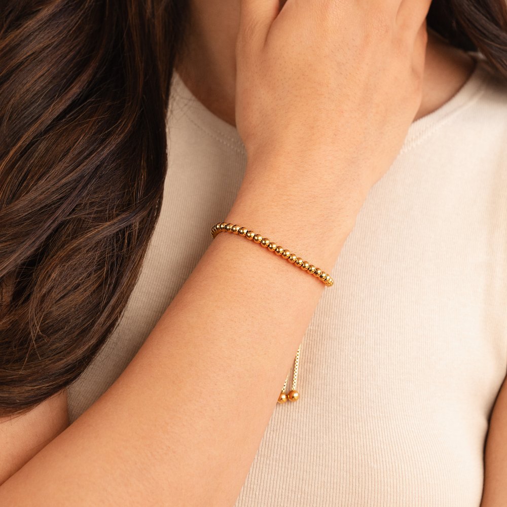 Gold Bracelet with Pearls
