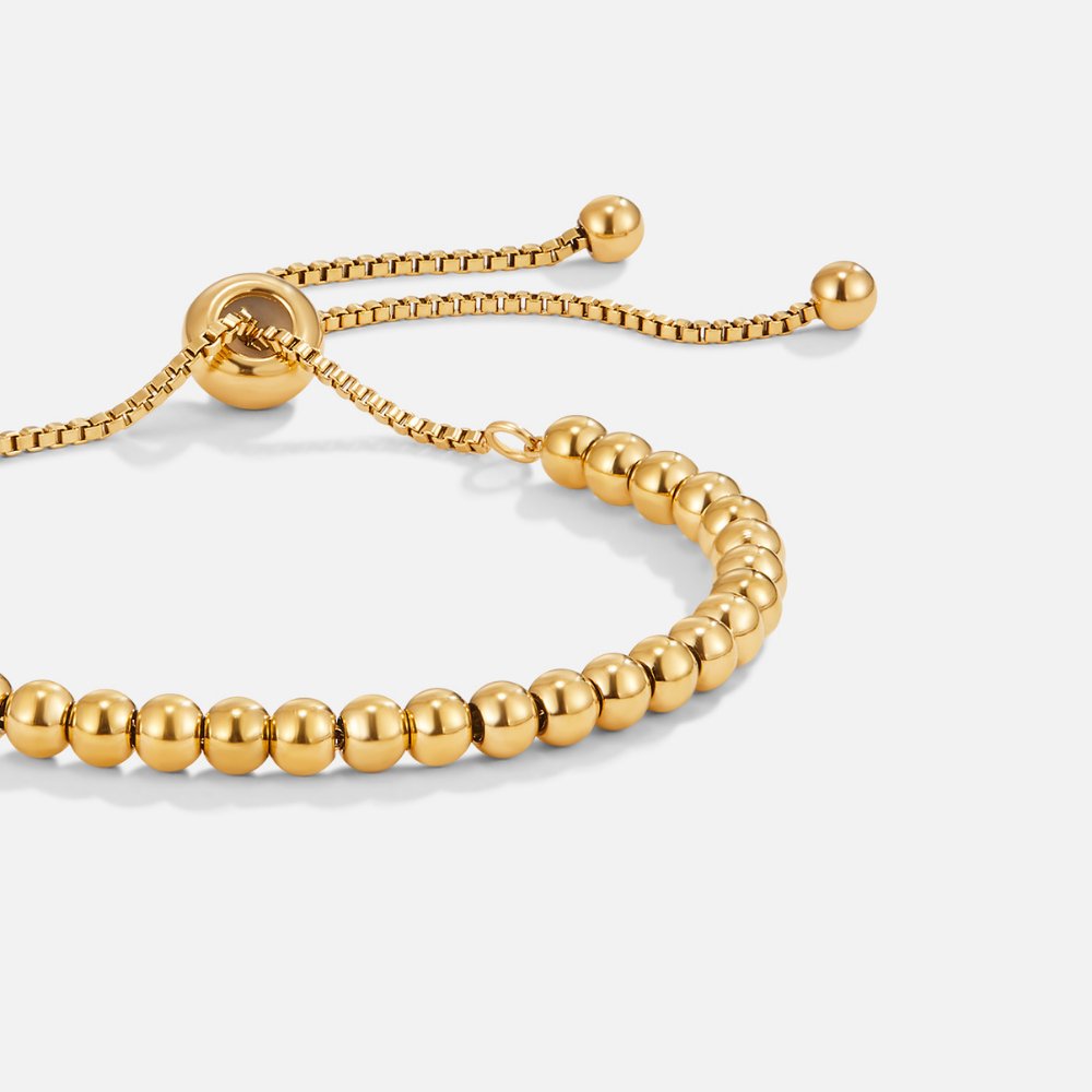 Gold Bracelet with Pearls