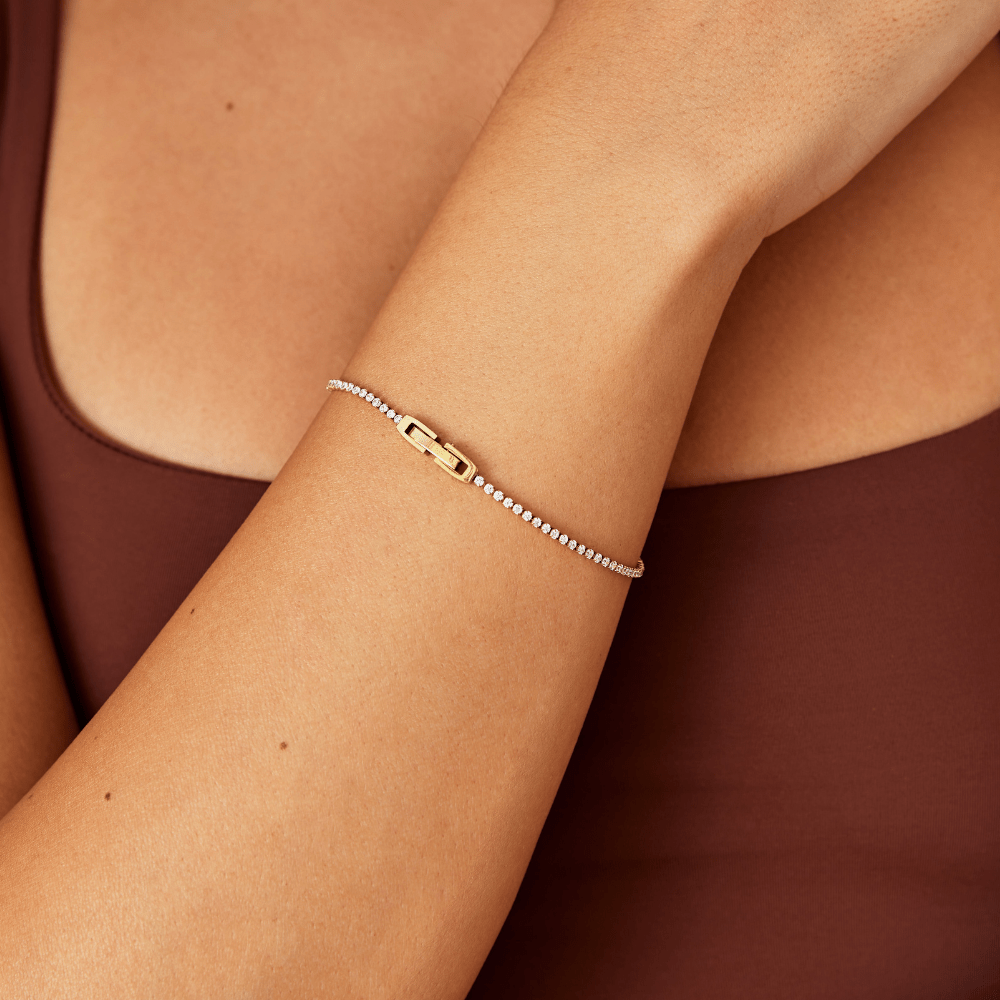 Gold Crystal Bracelet