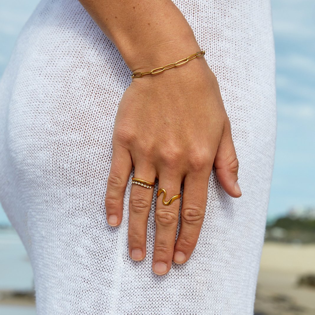 Gold Clip Bracelet
