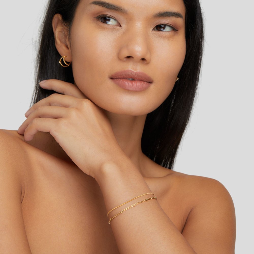 Belle Gold Layered Bracelet