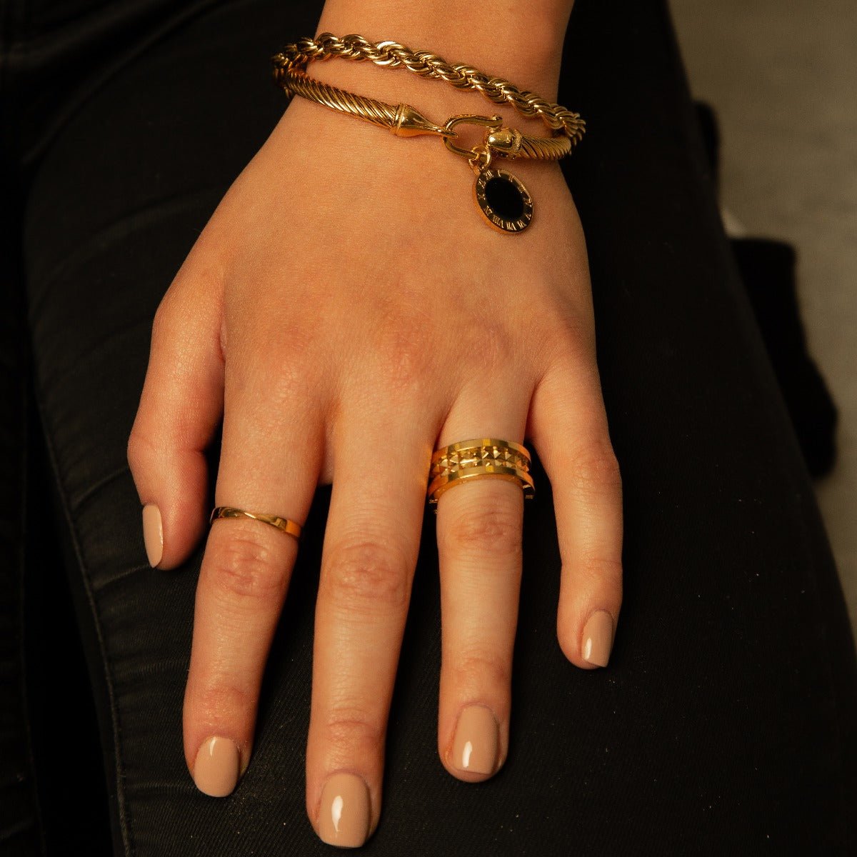 Twist Rope Bracelet 18K Gold Plated