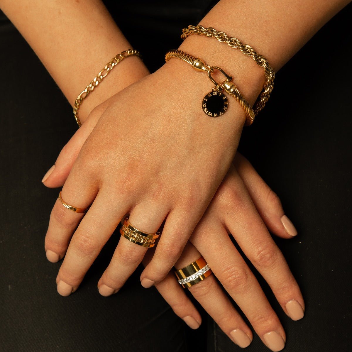 Twist Rope Bracelet 18K Gold Plated