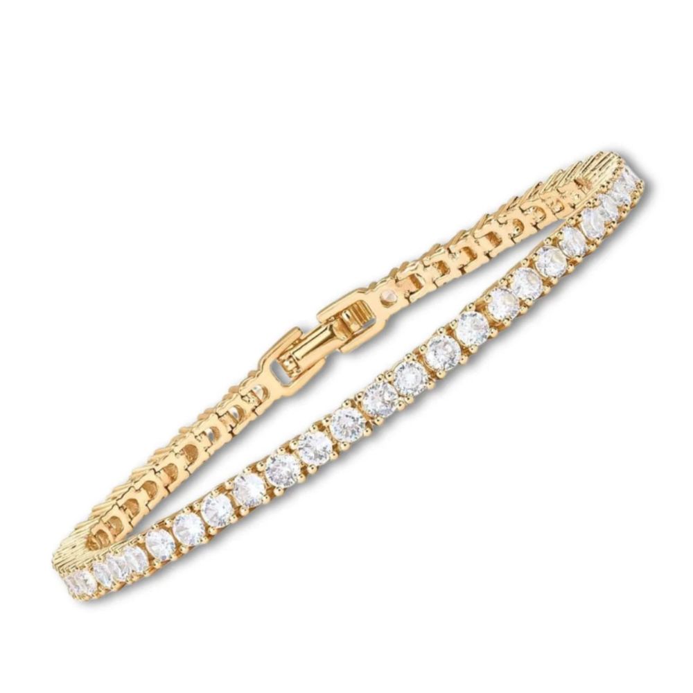 Tennis Gold Bracelet