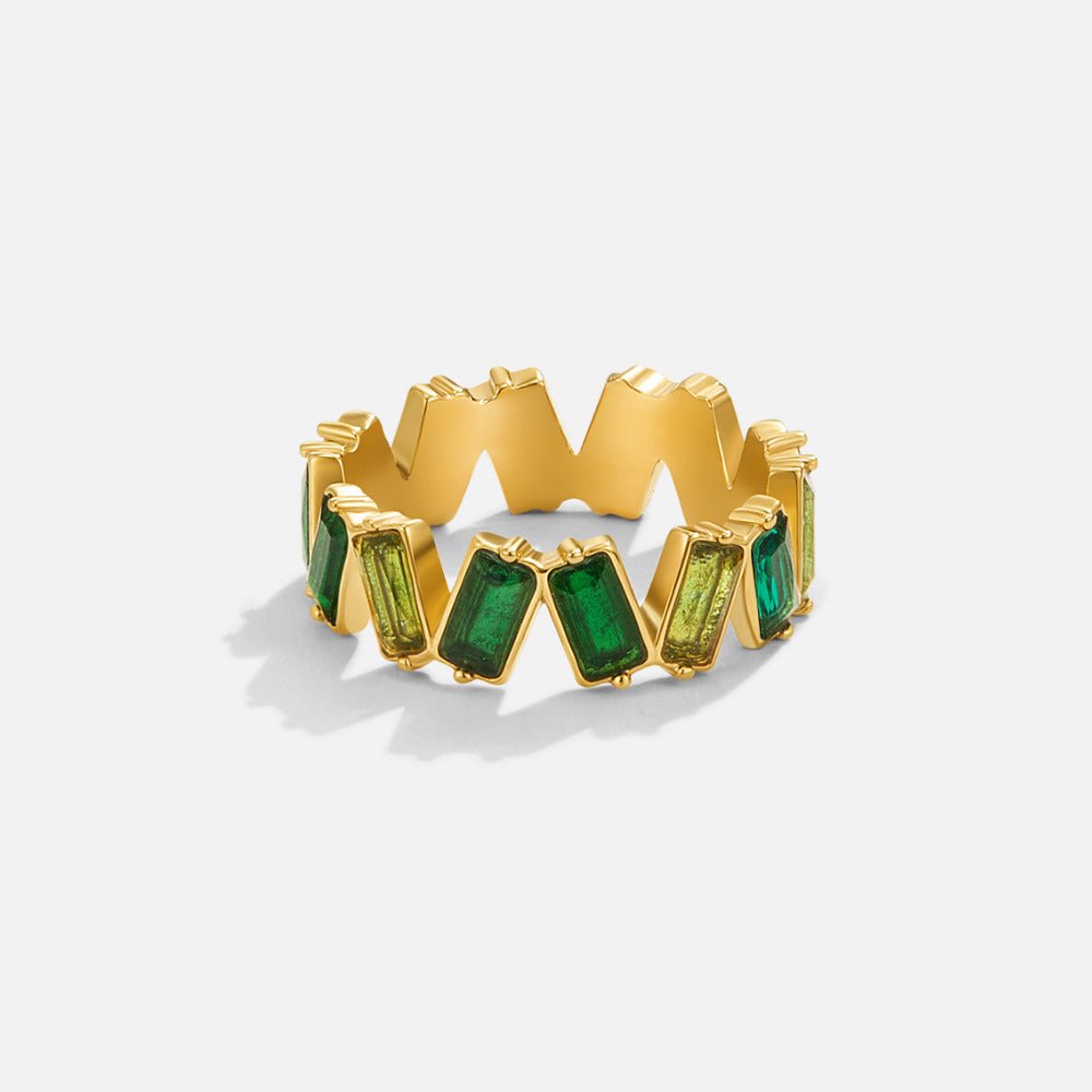 'Sapphire Dream' Crystal Baguette Ring