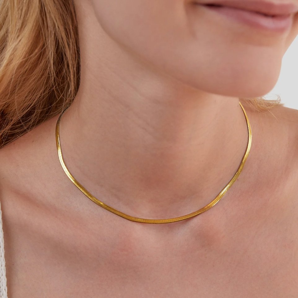 Golden Necklace with Fire