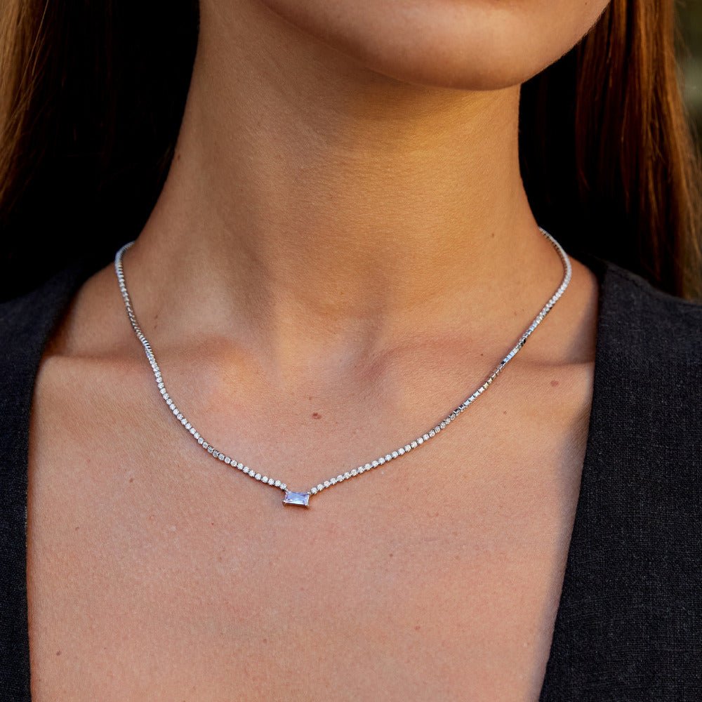 Silver Luxe Crystal Necklace