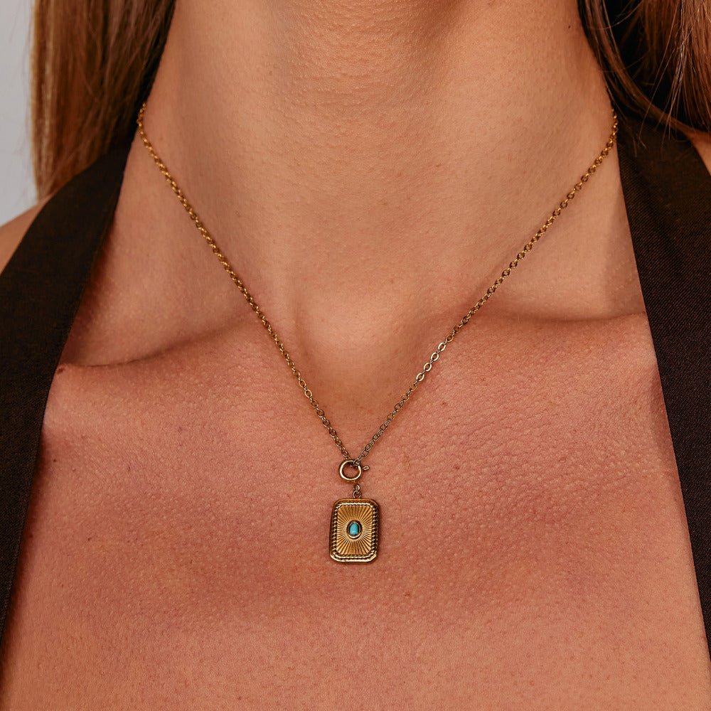 Simple Chain Charm Necklace