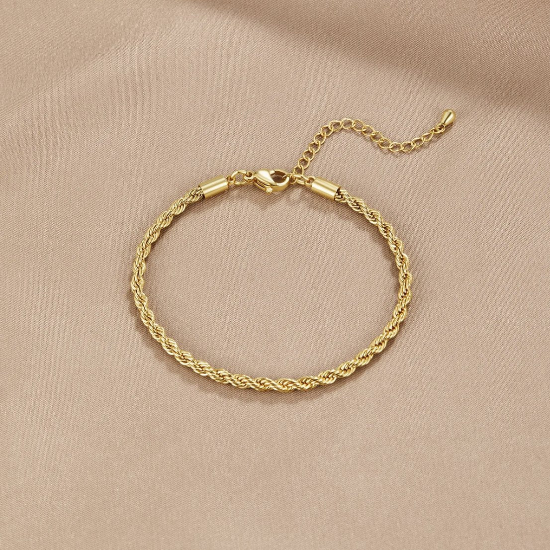 Twisted 18K Gold Bracelet