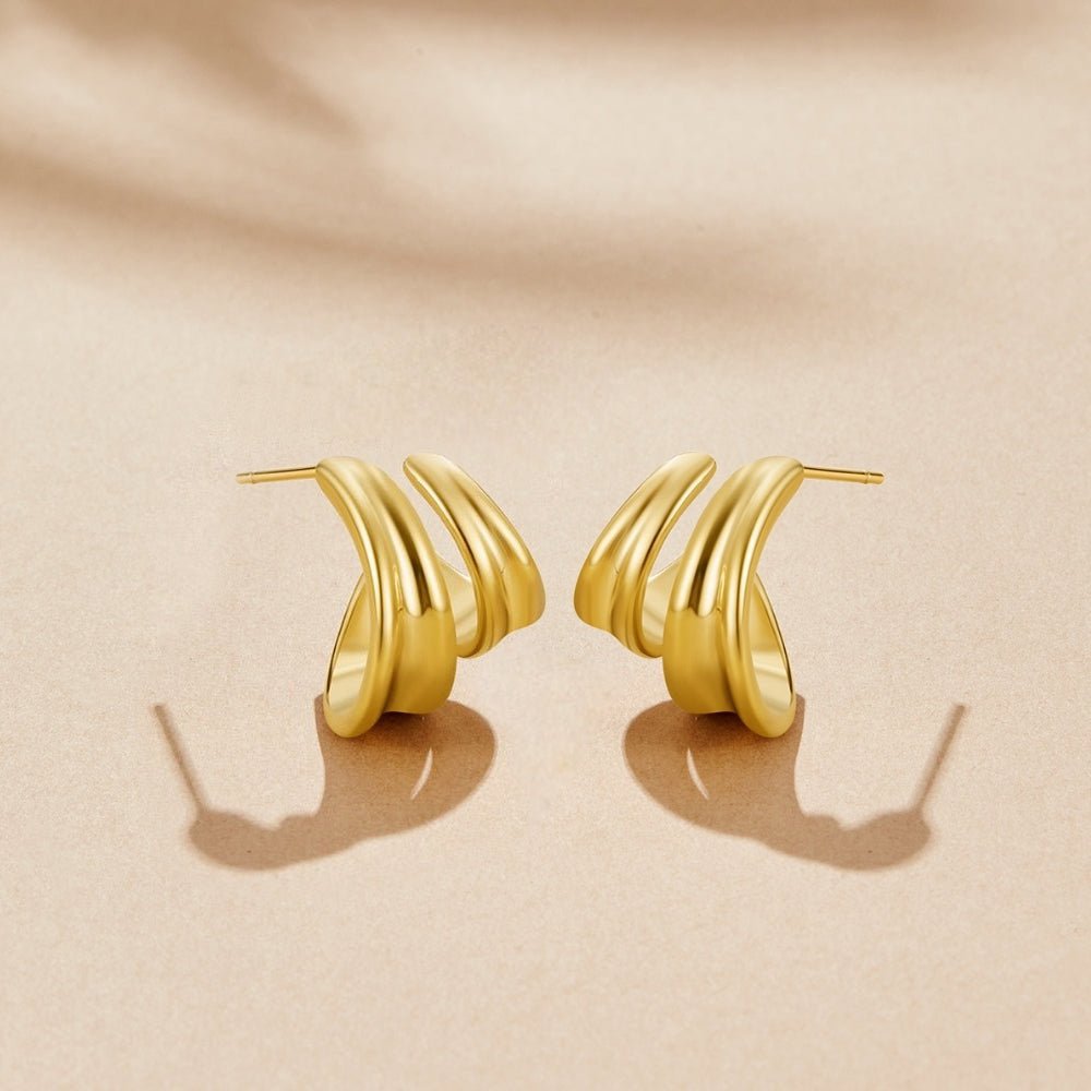Twisted Ivana Hoop Earrings