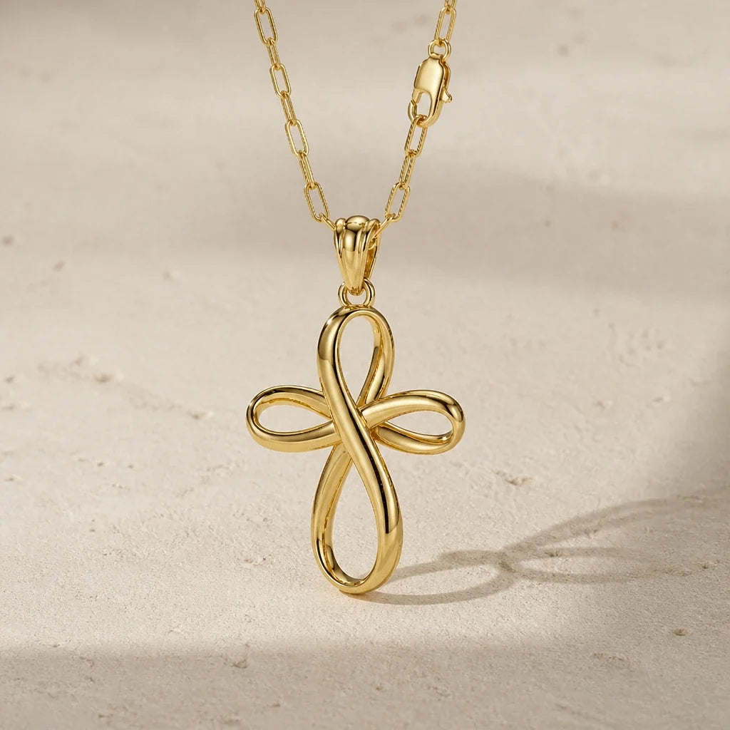 Twisted Cross Necklace